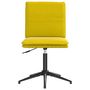 Voir la diapositive 3 : VIDAXL Chaise a manger Jaune Velours