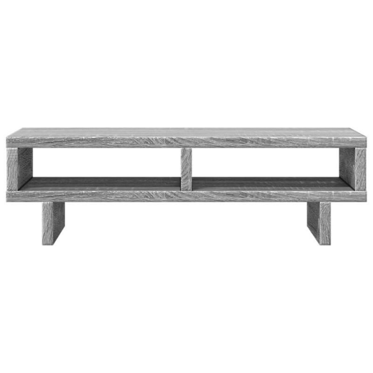 VIDAXL Support de moniteur sonoma gris 50x27x15 cm bois d ingénierie
