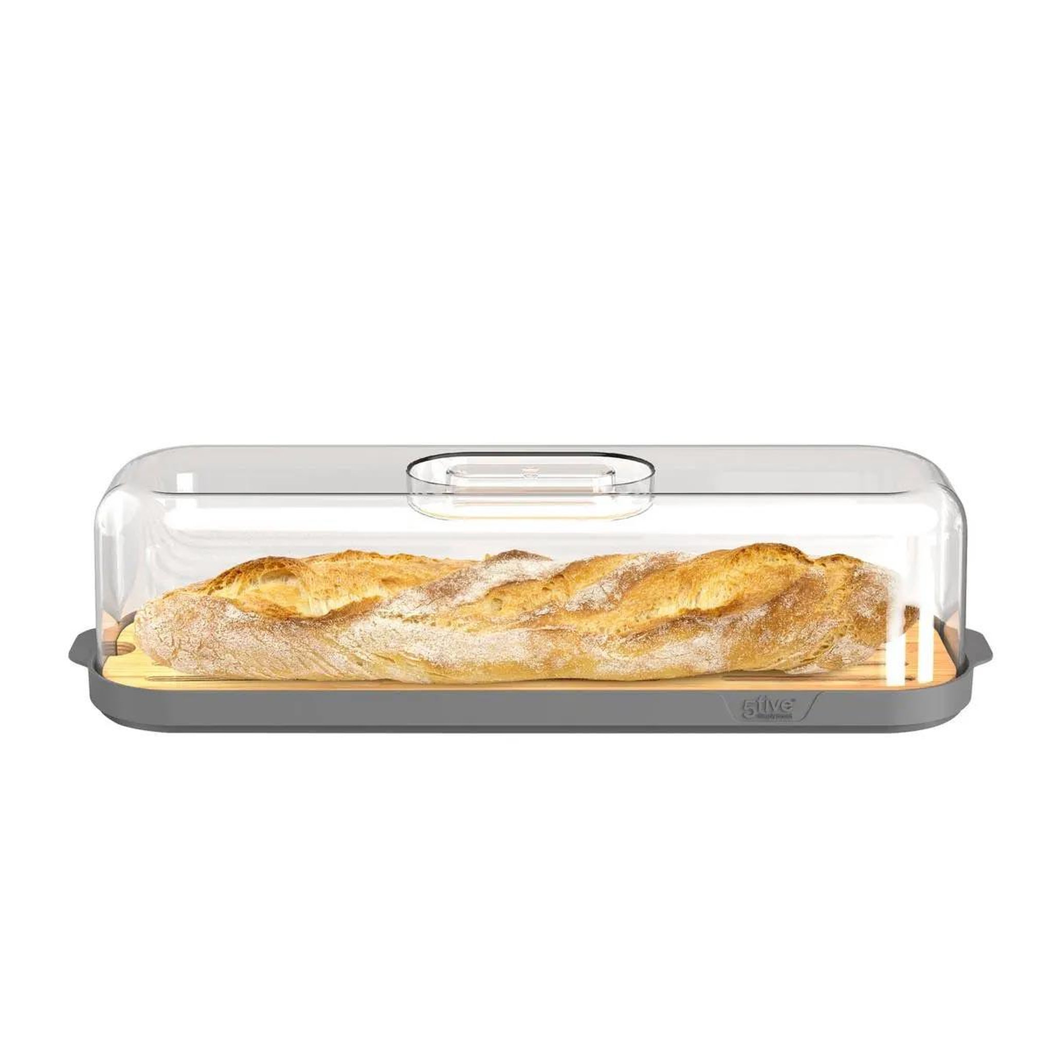Voir la diapositive 3 : FIVE Boîte à baguette  fresheat  39cm gris & transparent