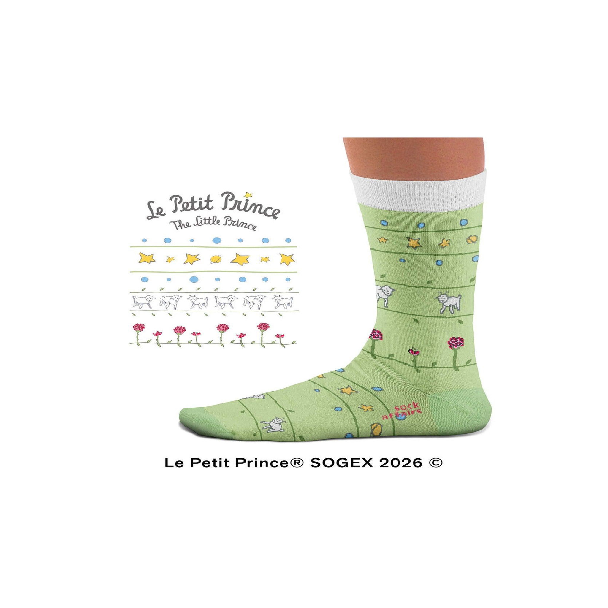 Voir la diapositive 3 : SOCK AFFAIRS Chaussettes les moutons, le petit prince