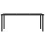 Voir la diapositive 2 : VIDAXL Table a dîner de jardin Noir 180x70x73 cm Resine tressee