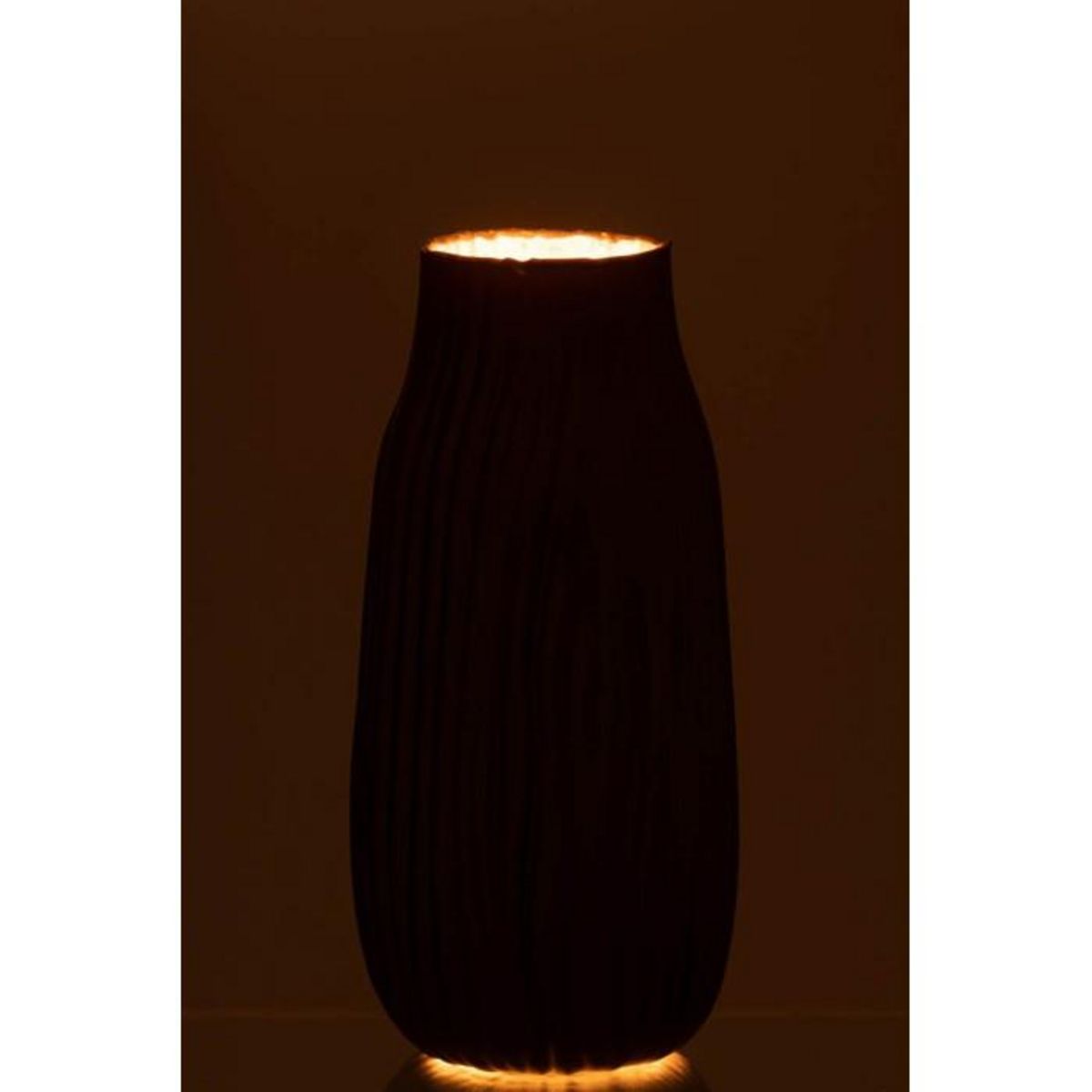 Paris Prix Vase à Rainures en Verre  Louis  26cm Noir