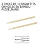Voir la diapositive 4 : Fackelmann 20 baguettes en bambou Fackelmann Asia Line