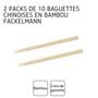 Voir la diapositive 4 : Fackelmann 20 baguettes en bambou Fackelmann Asia Line
