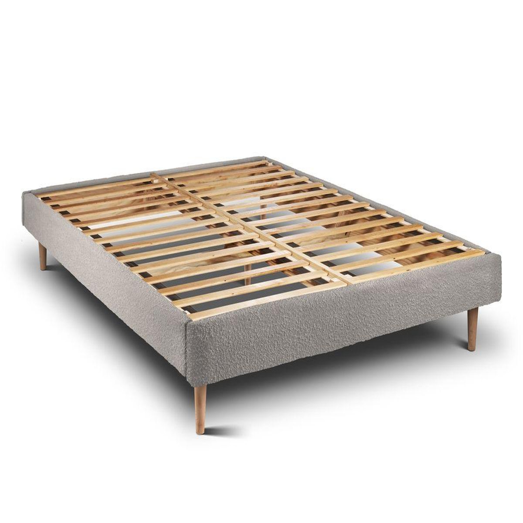 Voir la diapositive 4 : Sommeil de Plomb Lit avec tête de lit lignes bouclette et sommier kit- Hauteur totale : 29cm