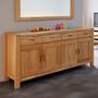 Voir la diapositive 6 : Buffet 4 portes 4 tiroirs chêne NATHAN L182cm