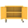 Voir la diapositive 6 : VIDAXL Armoire de rangement Jaune moutarde 60x35x56 cm Acier