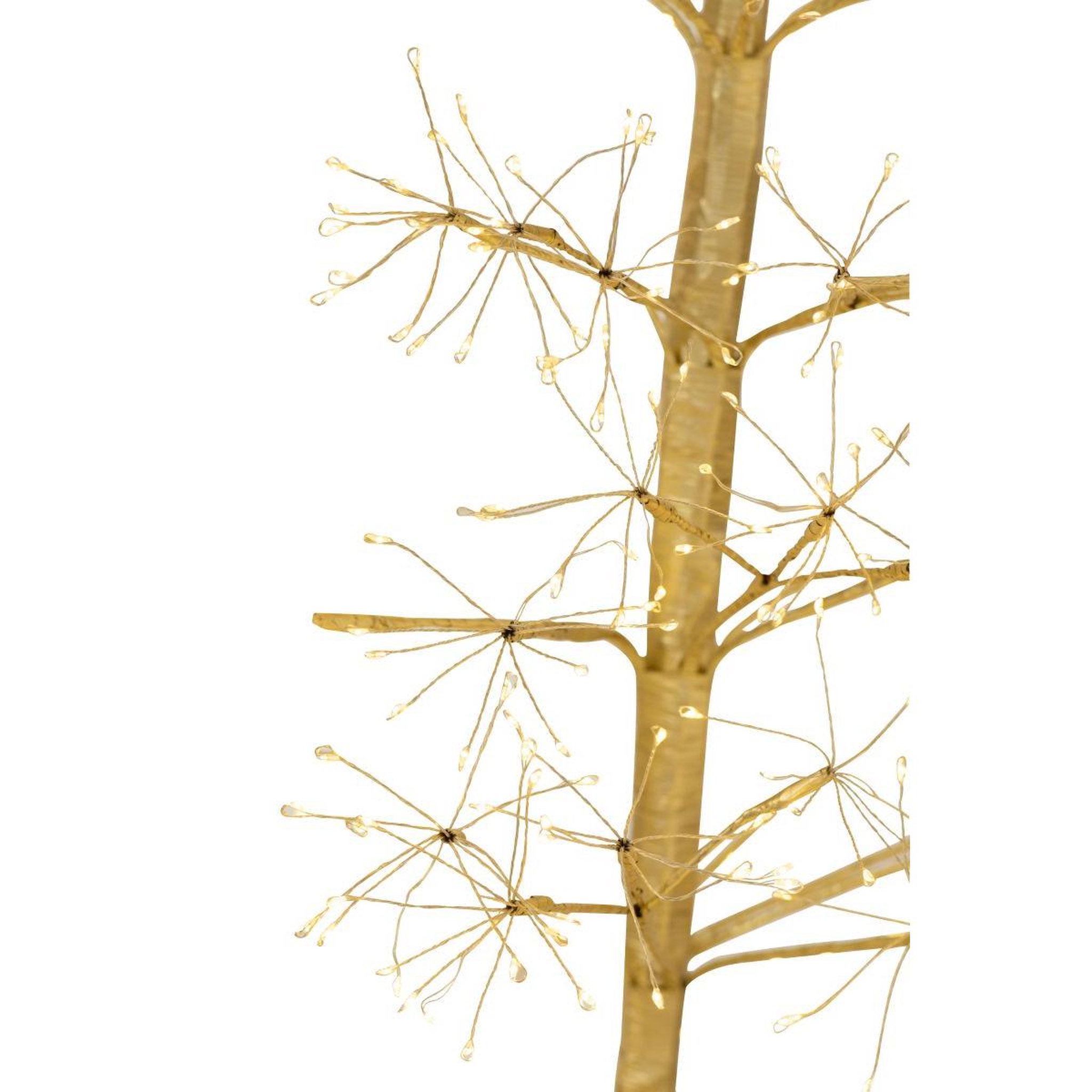 Voir la diapositive 3 : J-LINE Sapin à led en métal  grady  240cm doré