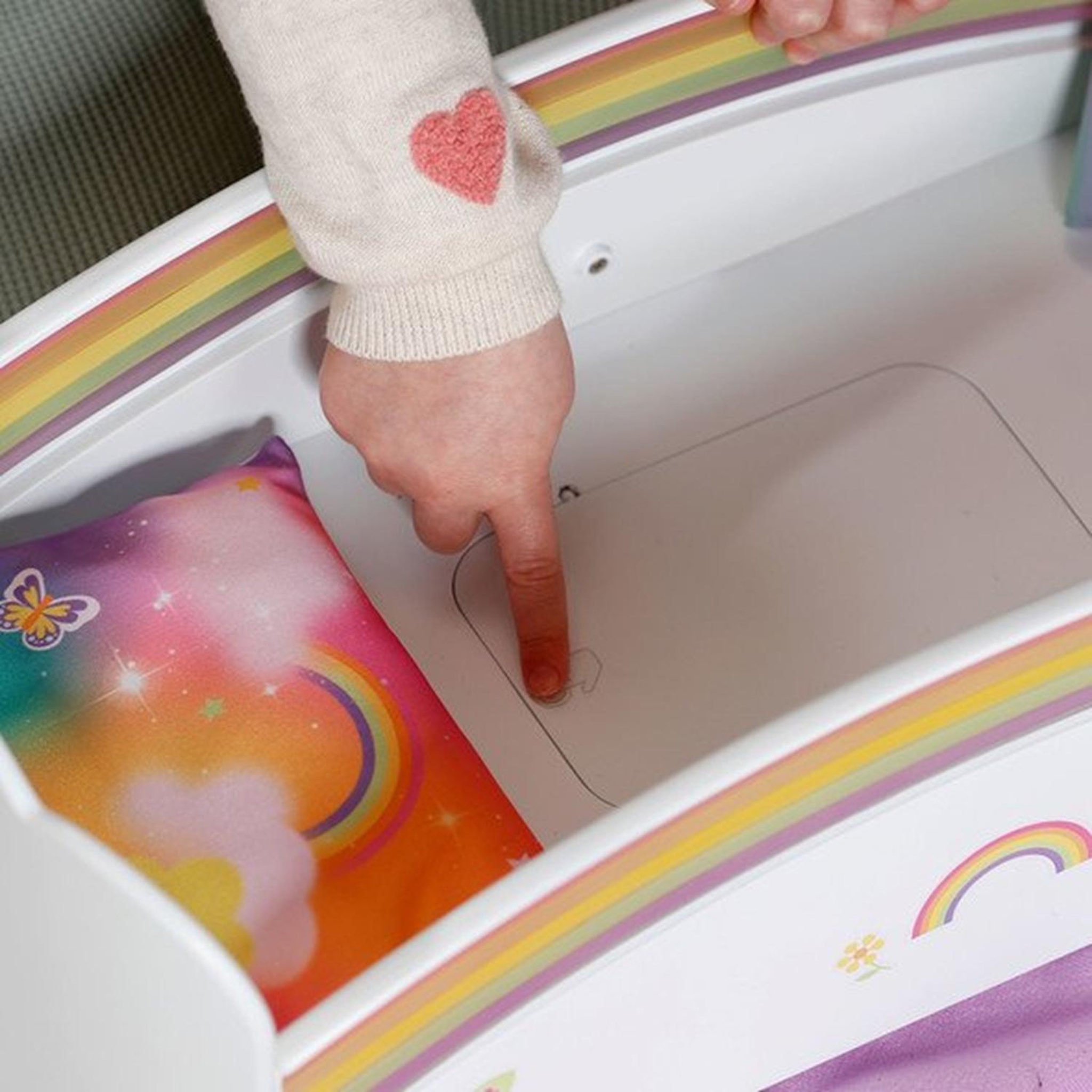 Voir la diapositive 4 : Zapf Creation Baby born Lit arc-en-ciel pour poupée