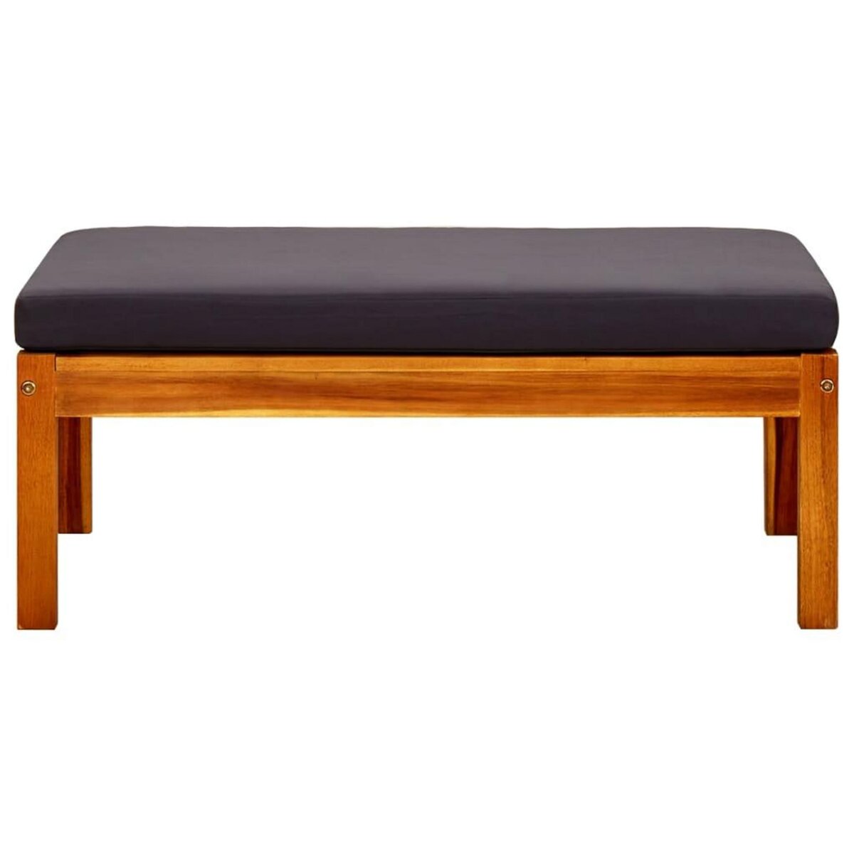 VIDAXL Repose-pieds de jardin lot de 2 Bois d'acacia massif