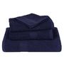 Voir la diapositive 4 : VIDAXL Serviettes de visage 10 pcs bleu marine 30x30 cm 100% coton