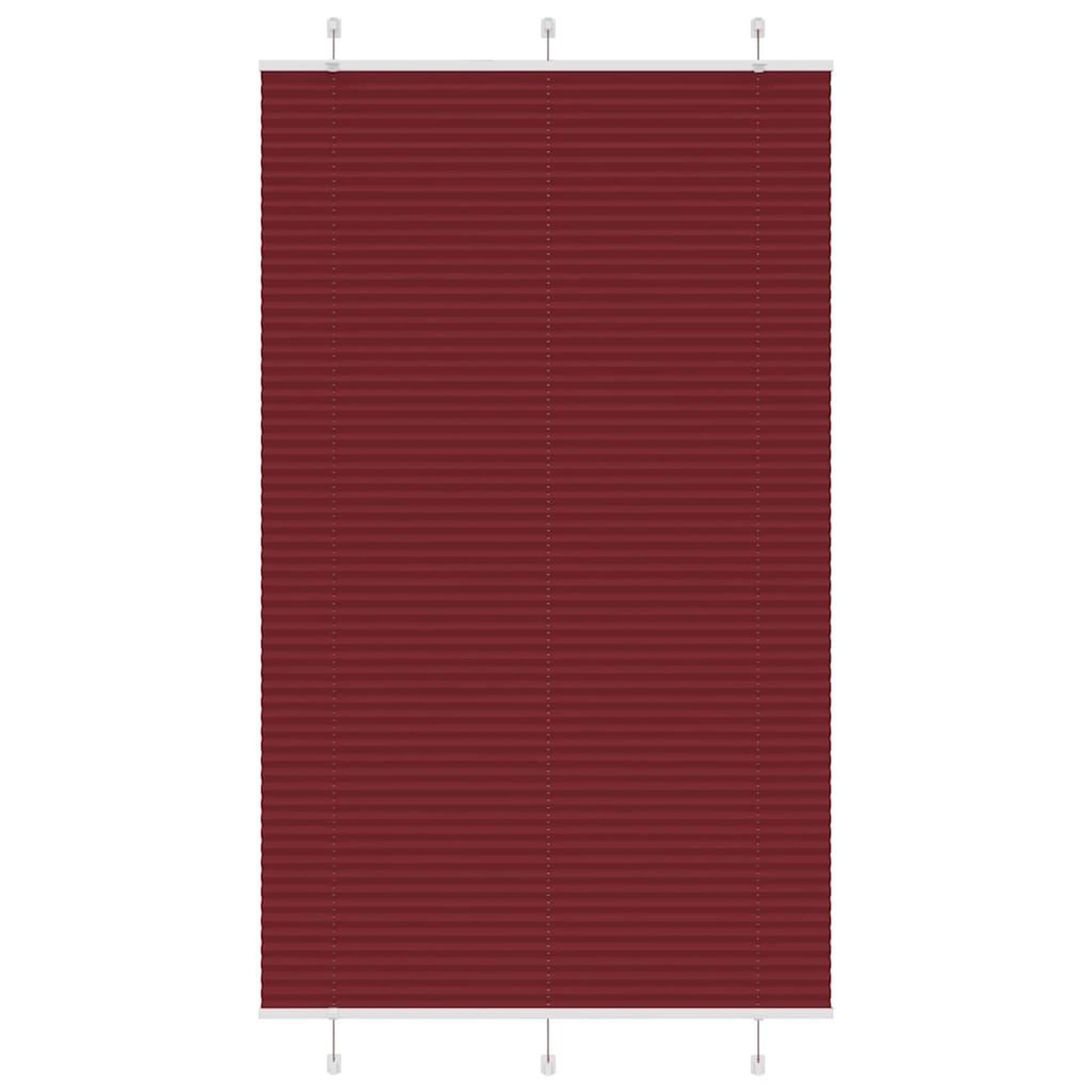 VIDAXL Store plisse rouge bordeaux 120x200 cm largeur du tissu 119,4cm