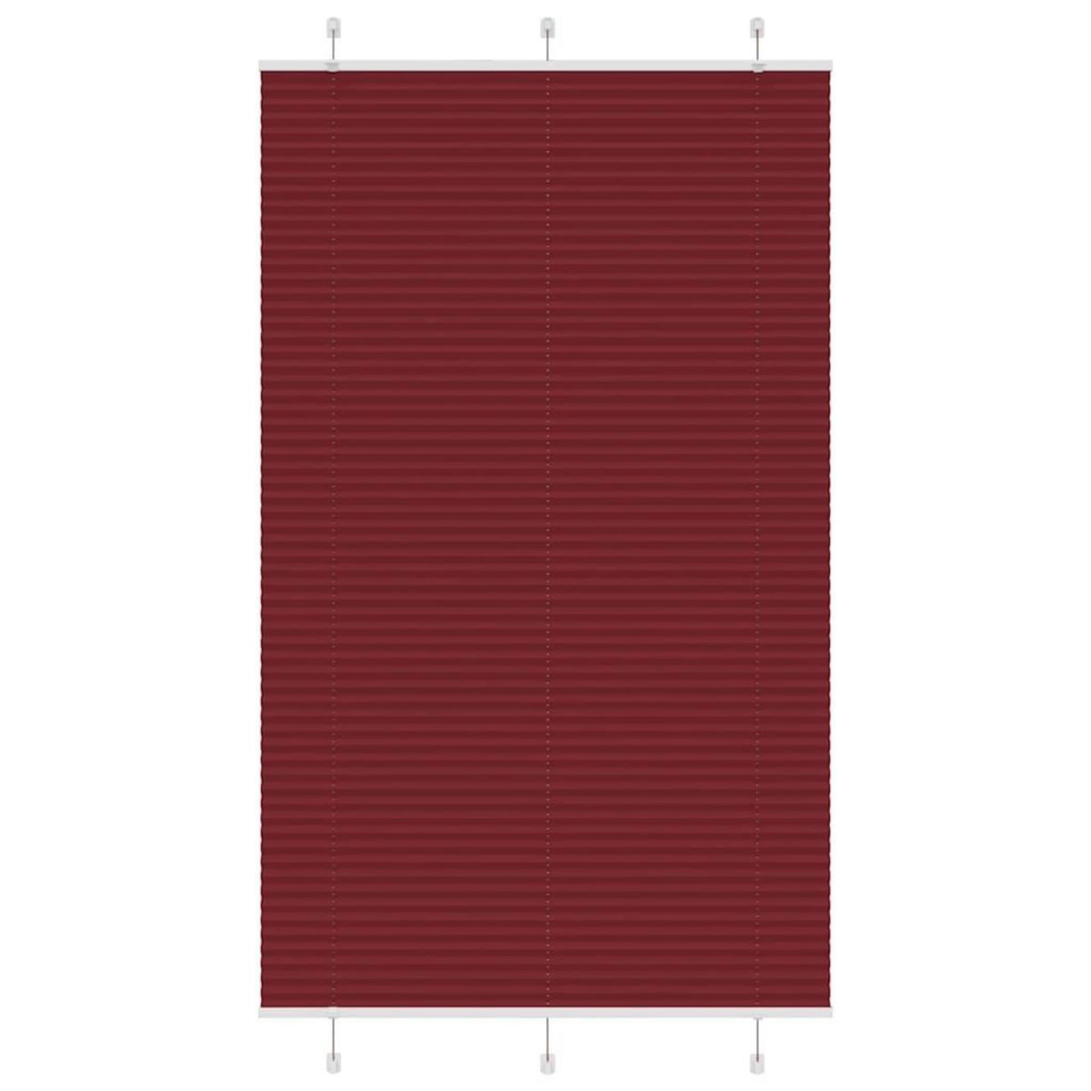 VIDAXL Store plisse rouge bordeaux 120x200 cm largeur du tissu 119,4cm
