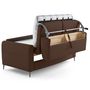 Voir la diapositive 6 : LISA DESIGN Owen - canapé 3 places convertible express couchage quotidien 140 cm matelas 12 cm en simili
