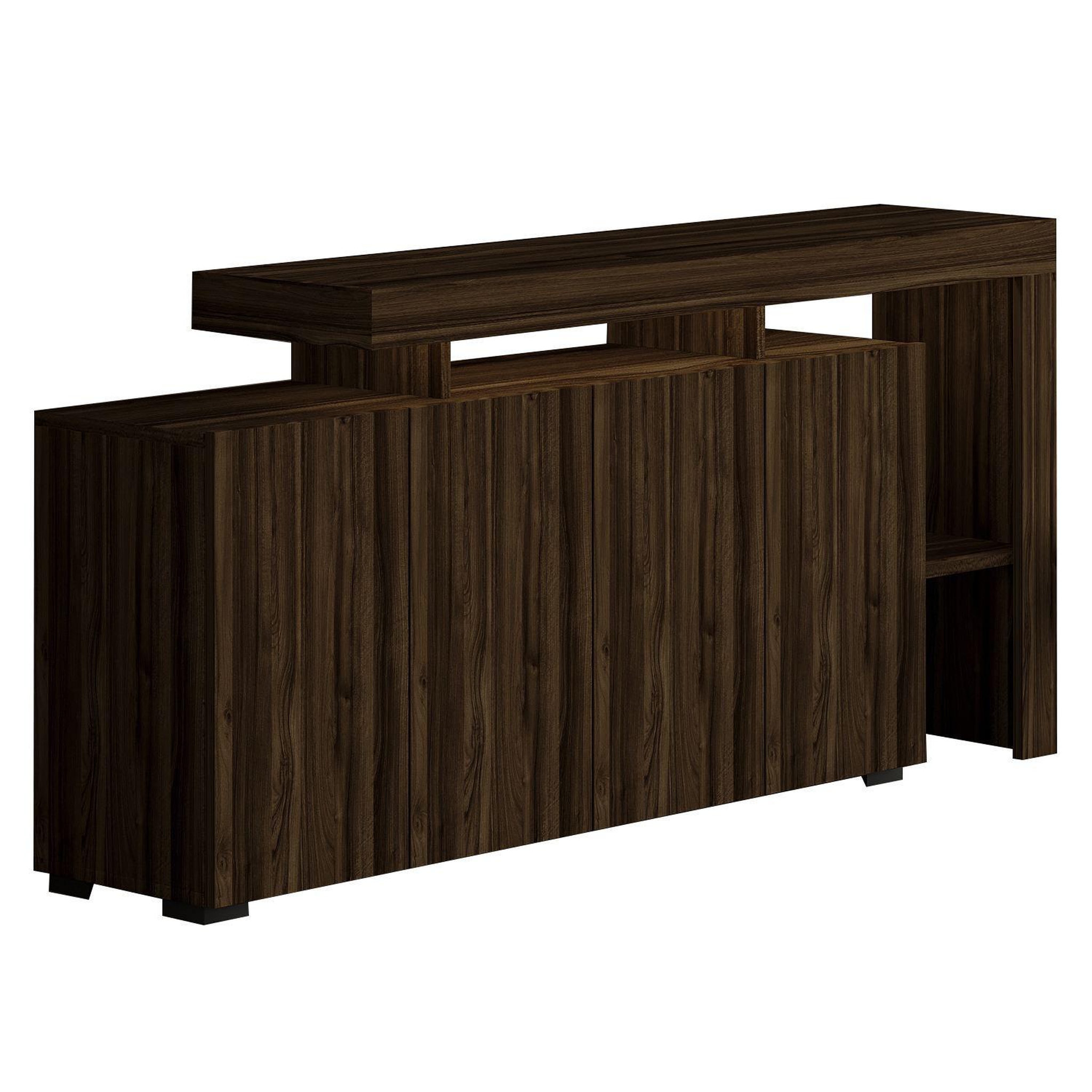 Habitat et Jardin Buffet en bois  beliz  - 170 x 35 x 80 cm - noyer