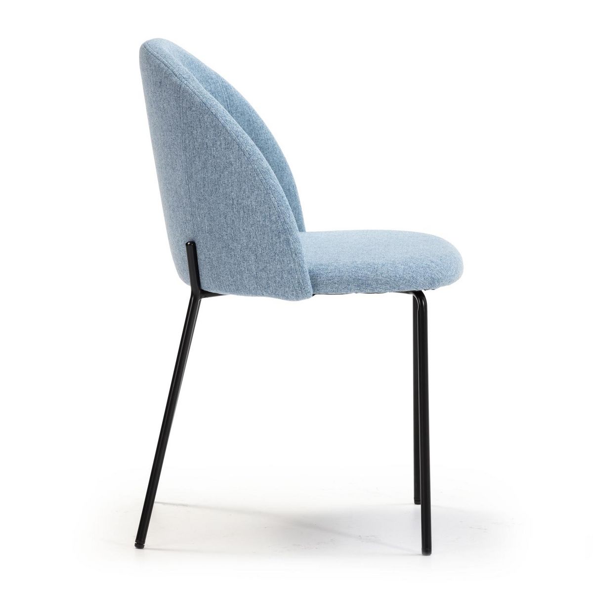 VS VENTA-STOCK Pack 2 chaises Salle à Manger tapissées Kenia Bleu, 43 cm x 47cm x 78,5 cm