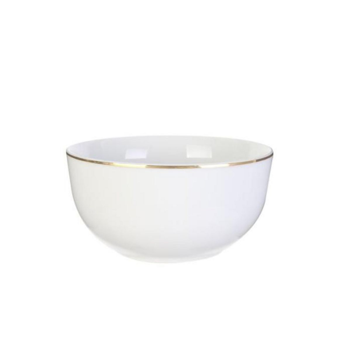 Paris Prix Lot de 6 Bols Déco  Liseré Doré  14cm Blanc