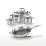 ELO Lot Poêle 32cm & 4 Faitouts Elo Relief Evolution