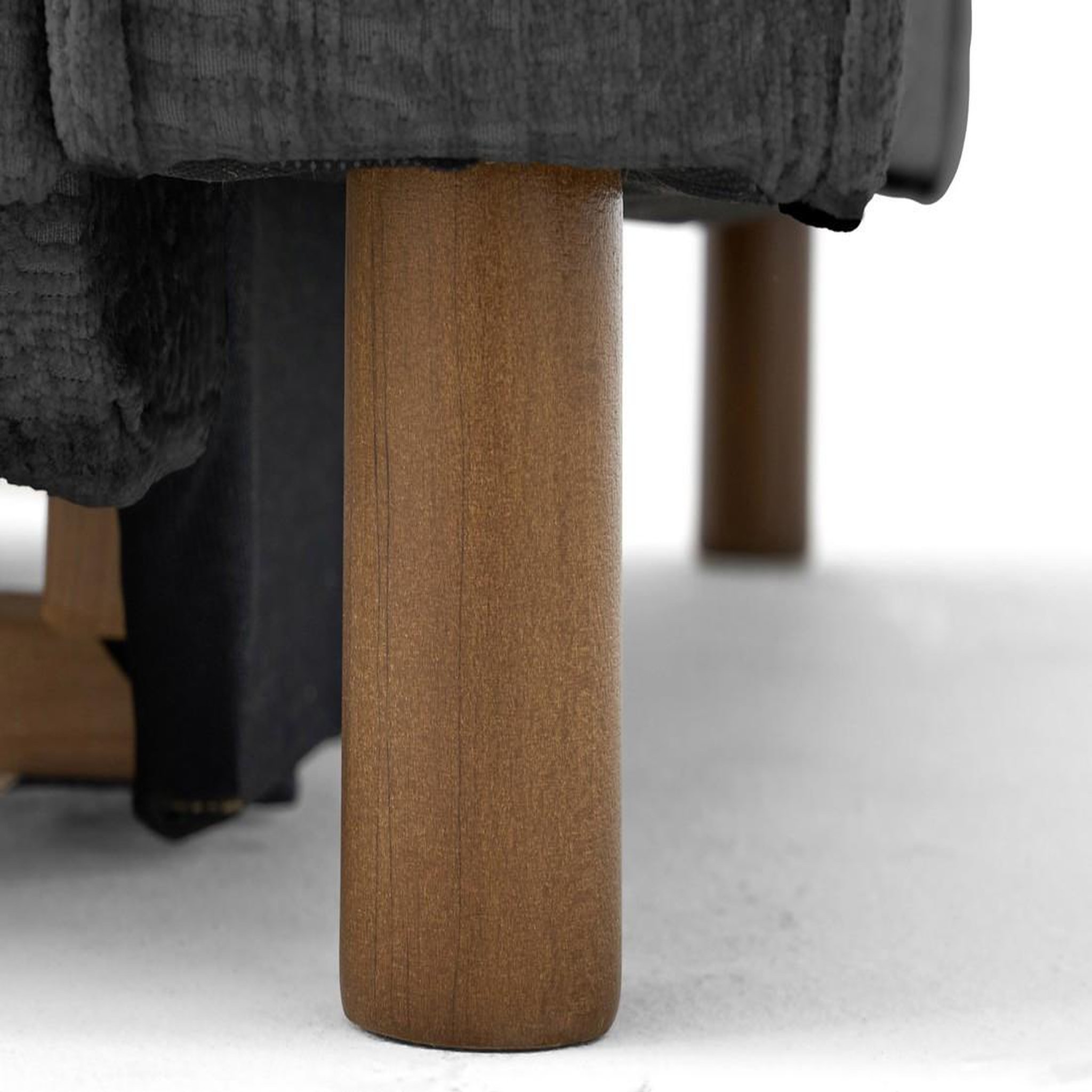 Voir la diapositive 3 : LISA DESIGN Jake - canapé d'angle gauche 5 places convertible en tissu velours relief
