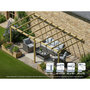 Voir la diapositive 1 : JARDIDECO Pergola adossée en bois massif Saint-Denis 600 x 300 cm - Maderland