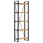 VIDAXL Bibliotheque a 5 niveaux 60x30x180 cm Bois de manguier solide