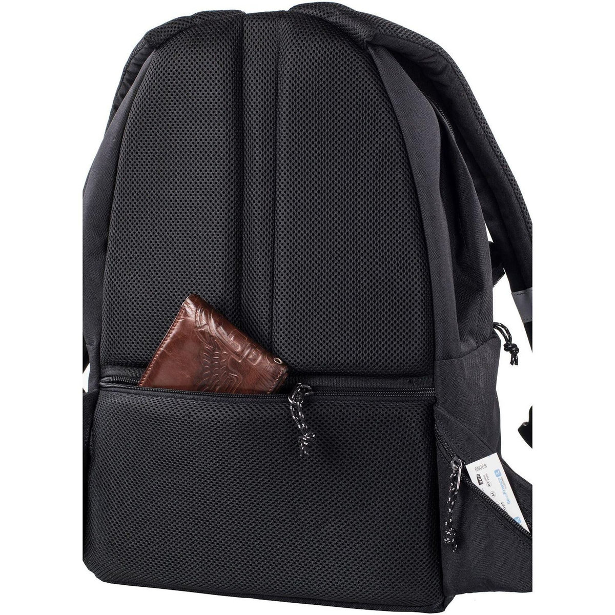 l'étudiant Sac à dos 1 compartiment souple noir