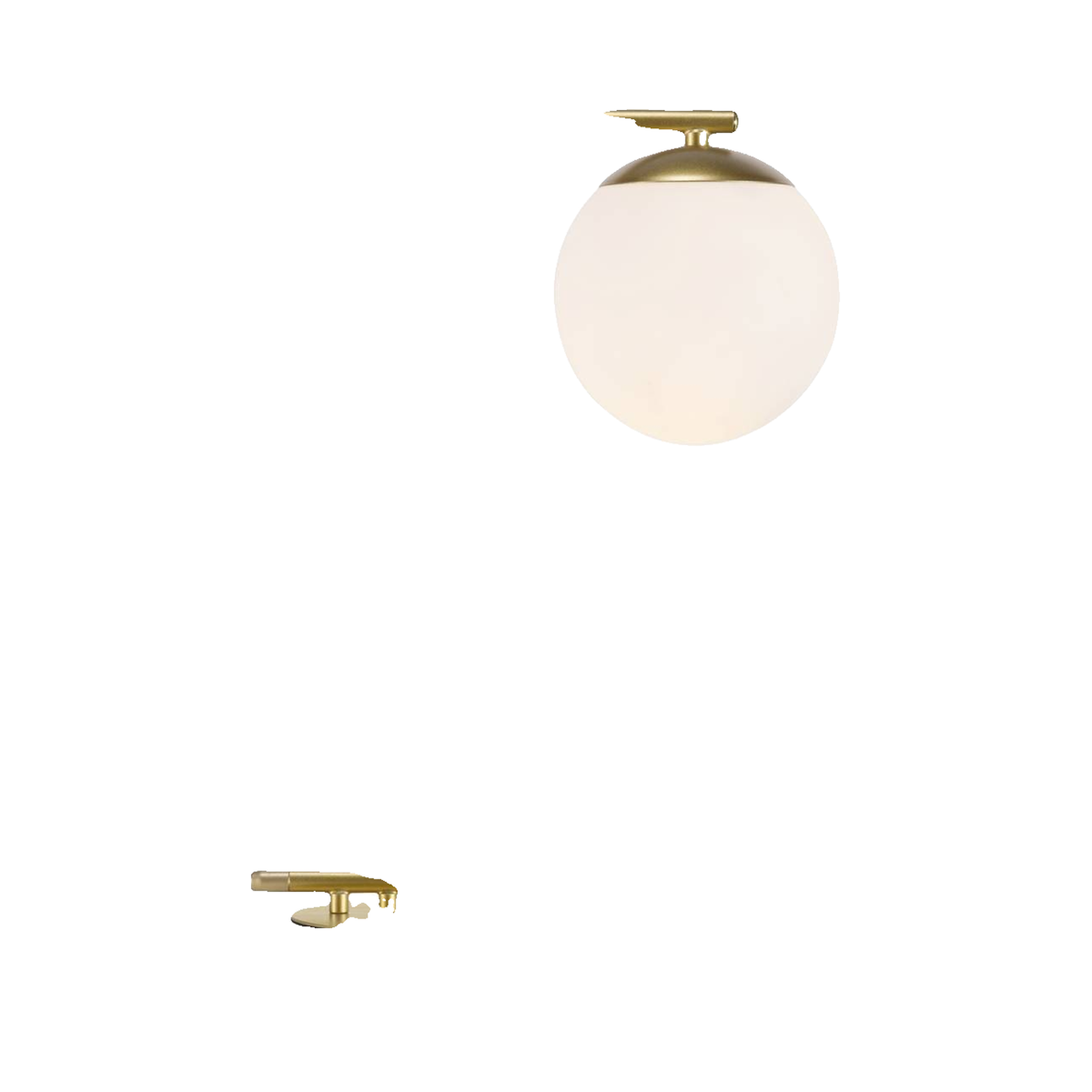 Nordlux Lampe de bureau Nordlux Grant verre opale en laiton
