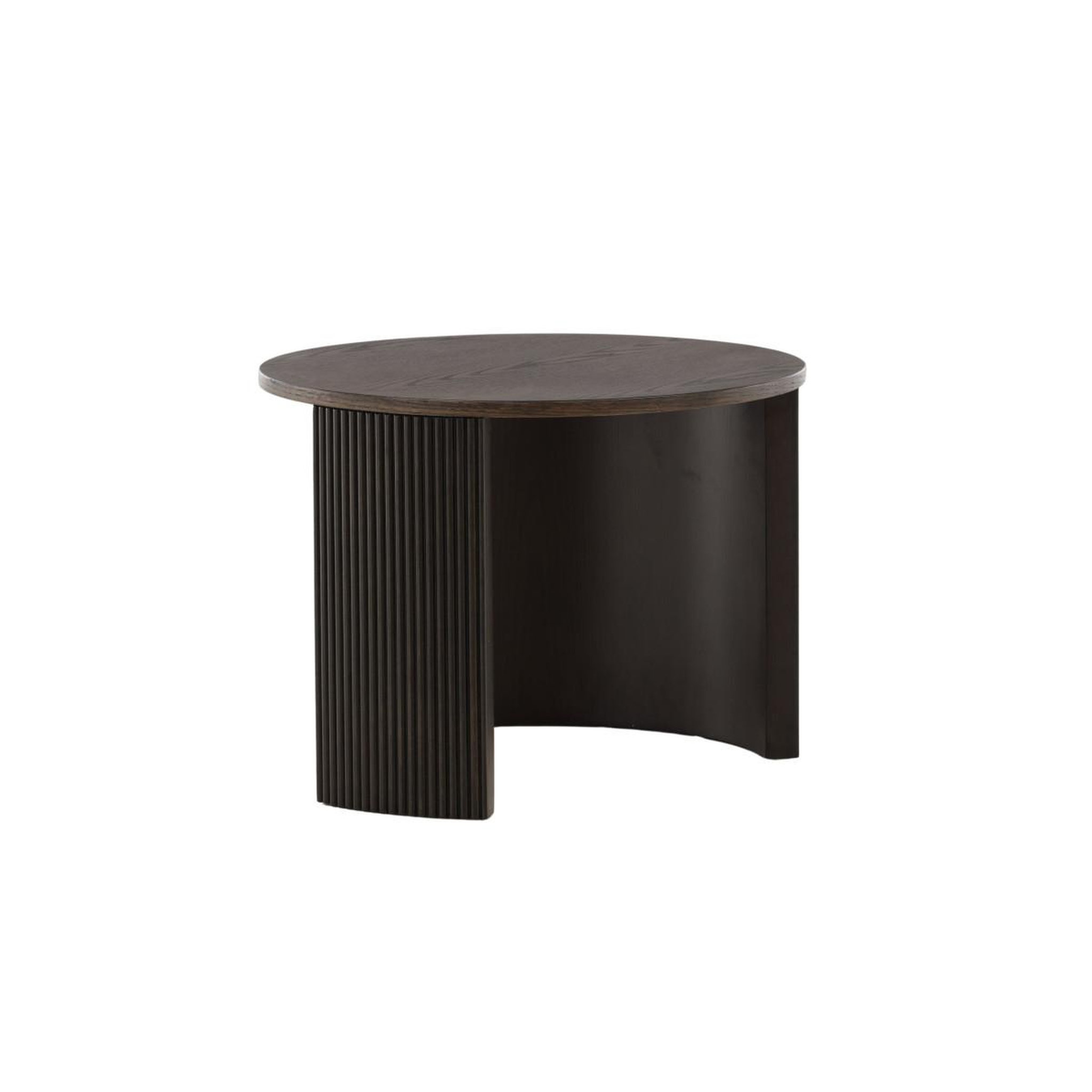Voir la diapositive 4 : Paris Prix Table basse nervurée  bristol  60cm marron