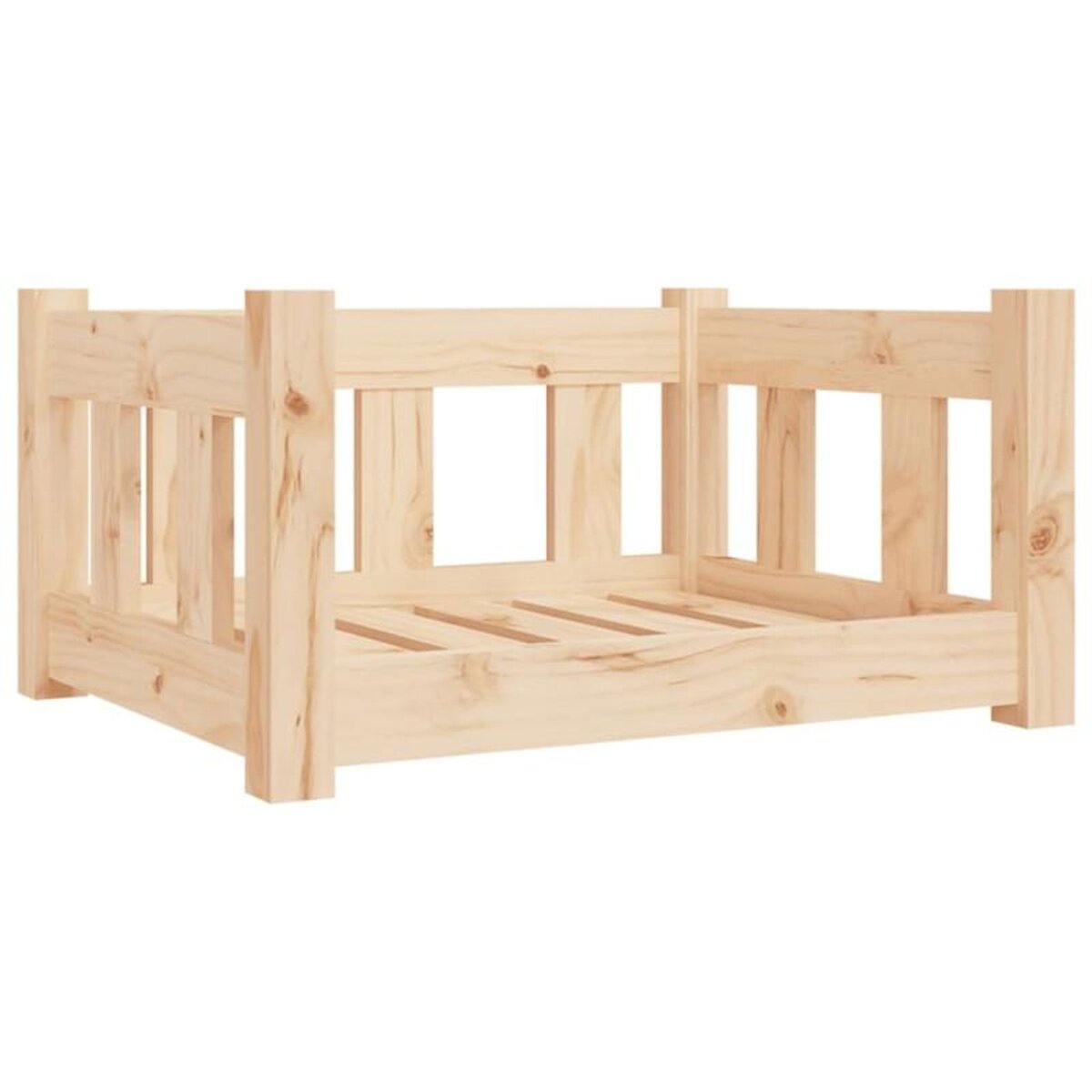 VIDAXL Lit pour chien 55,5x45,5x28 cm bois de pin solide