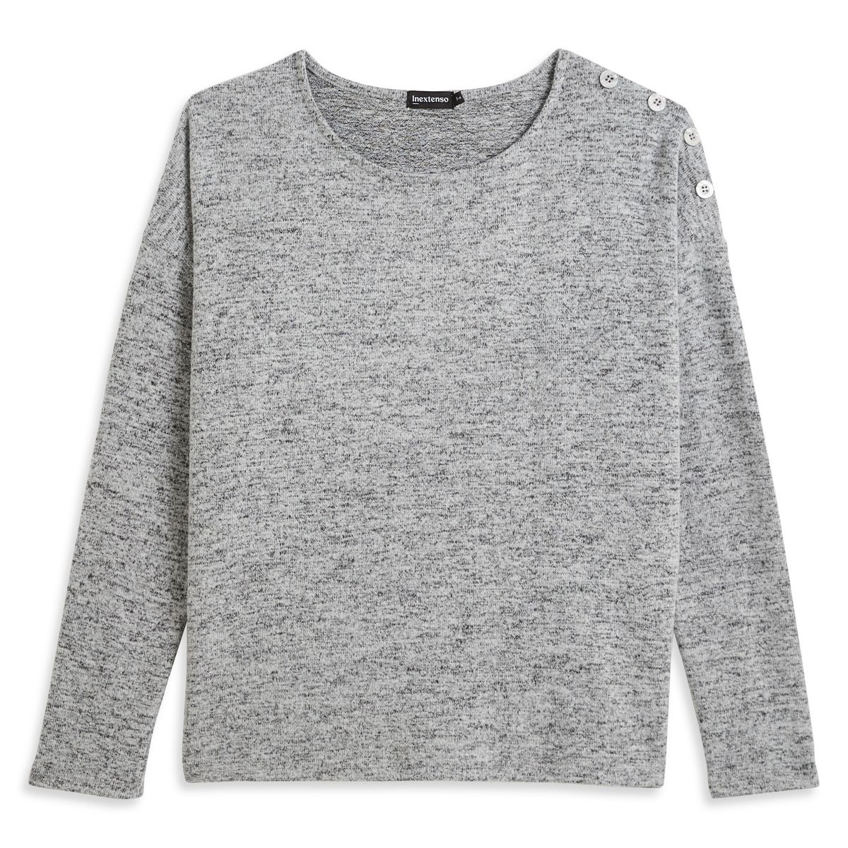 INEXTENSO T-shirt gris femme