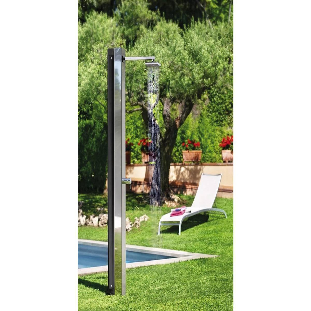 Habitat et Jardin Douche solaire piscine  Niagara  - 30 L - H.215.7 cm - Acier