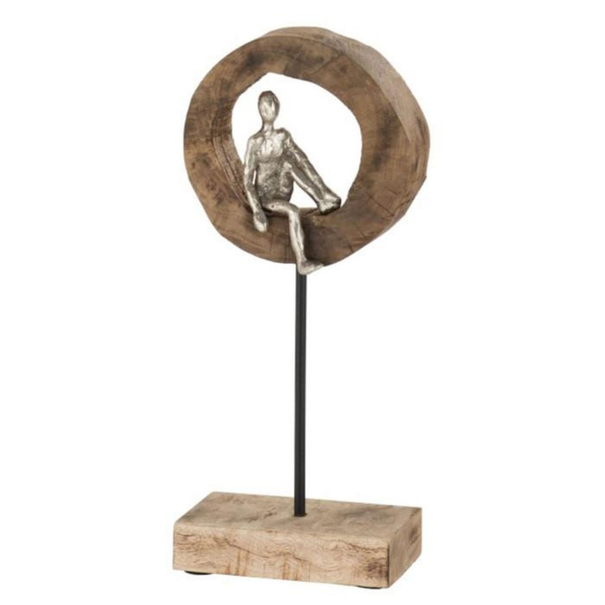 Paris Prix Statuette Déco  Personnage Pensif  39cm Naturel