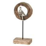 Paris Prix Statuette Déco  Personnage Pensif  39cm Naturel