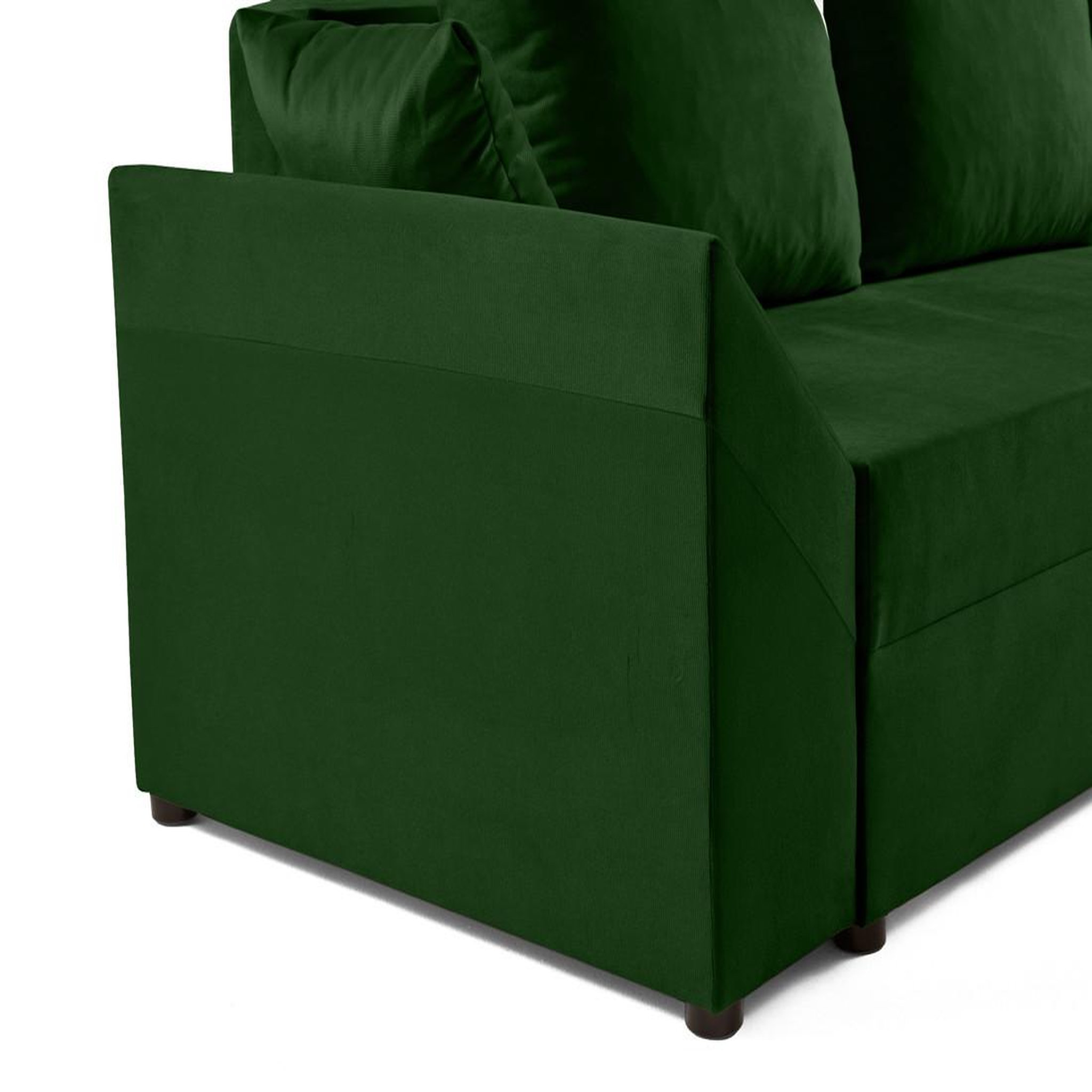 Voir la diapositive 5 : BEST MOBILIER Mike - canapé d'angle réversible - 4 places - convertible avec coffre - en velours