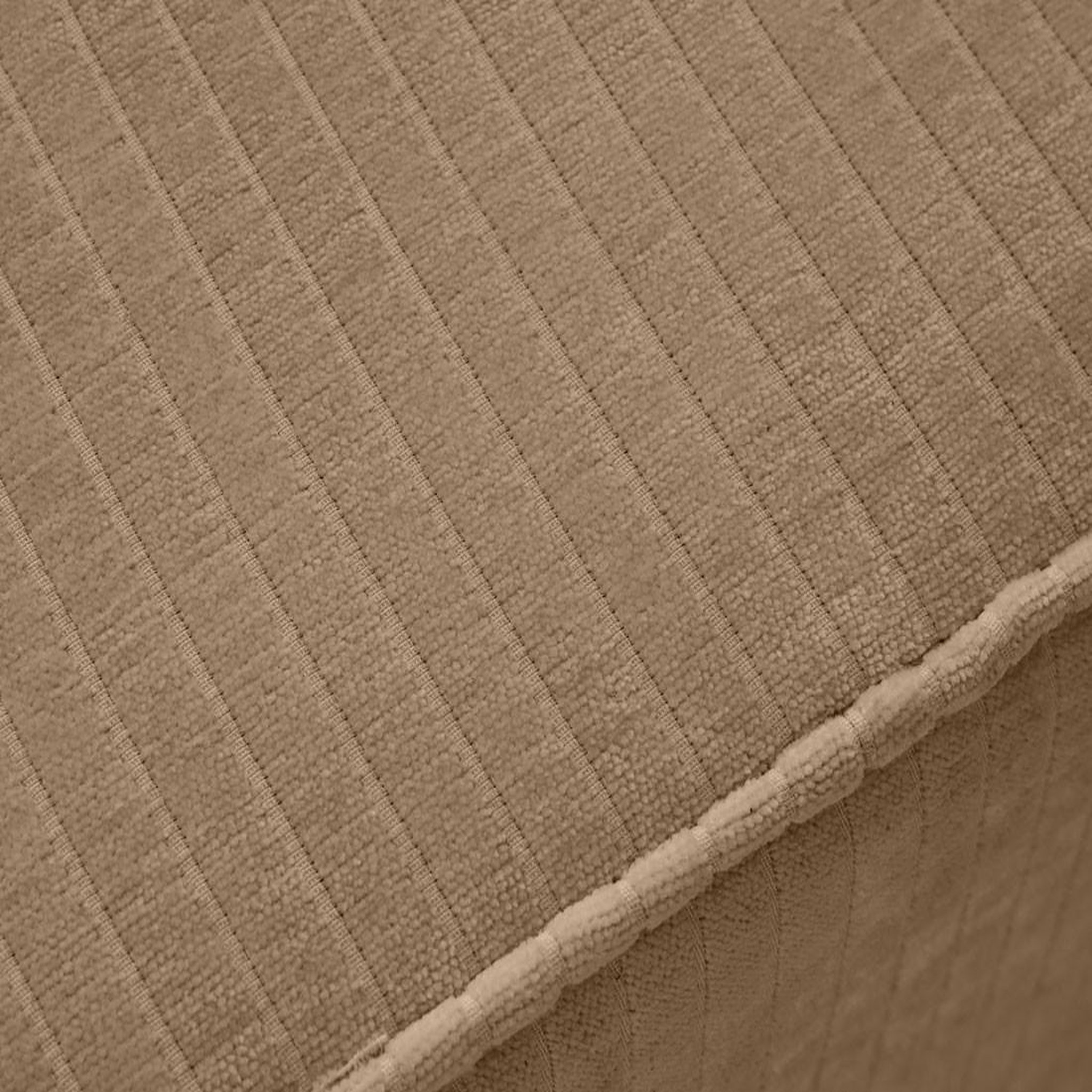 Voir la diapositive 5 : BEST MOBILIER Topaze - pouf - en velours côtelé plat