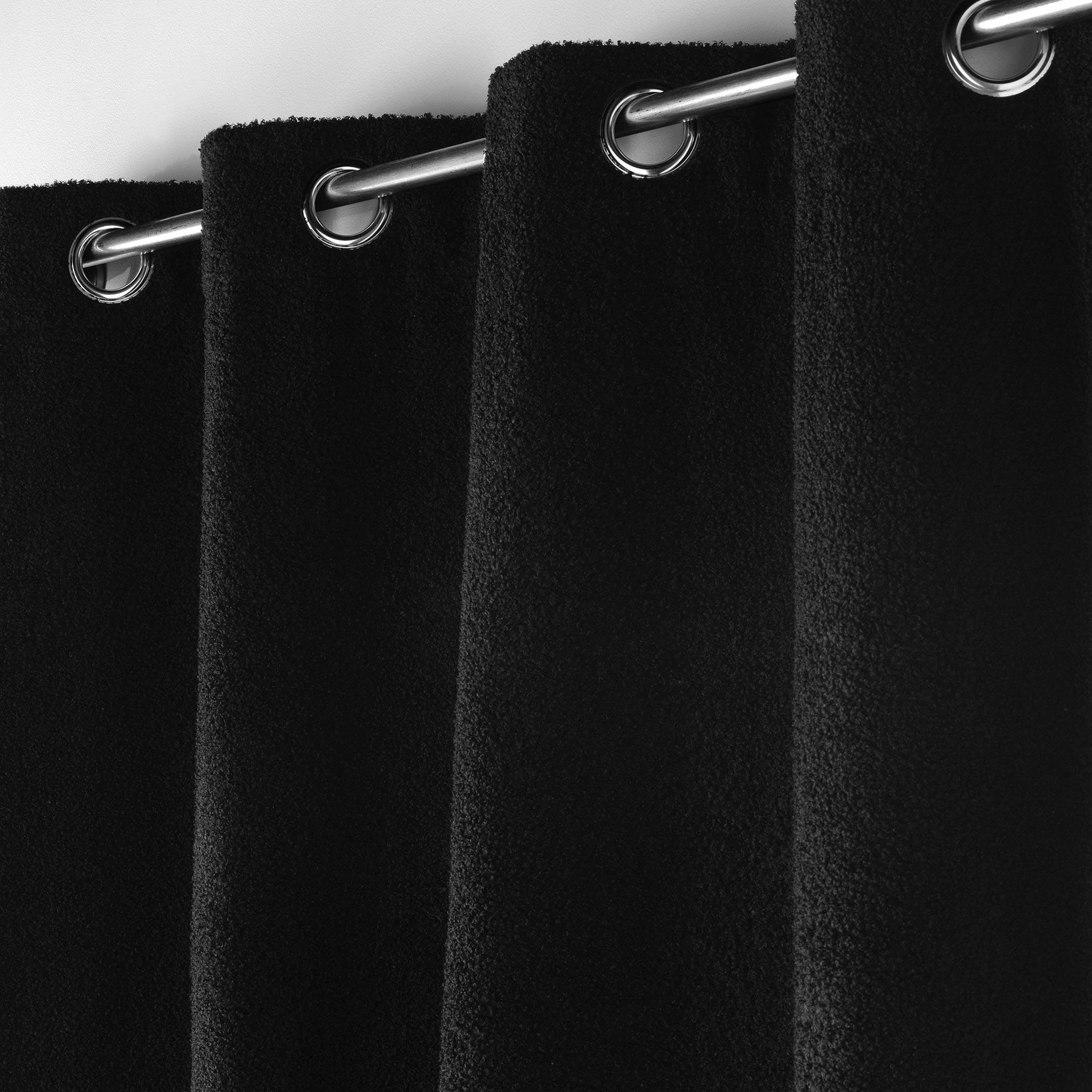 Voir la diapositive 3 : Eden 1 rideau bouclette wooly design et moderne