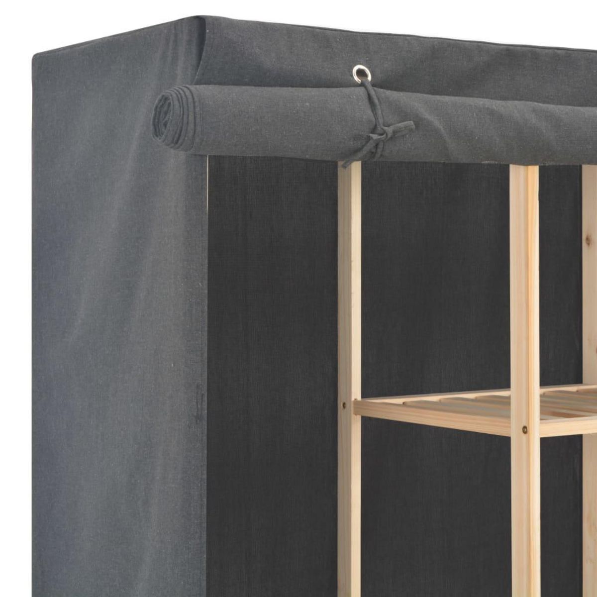 VIDAXL Garde-robe Gris 173x40x170 cm Tissu
