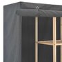 Voir la diapositive 4 : VIDAXL Garde-robe Gris 173x40x170 cm Tissu