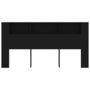 Voir la diapositive 3 : VIDAXL Armoire de tete de lit Noir 200x18,5x104,5 cm