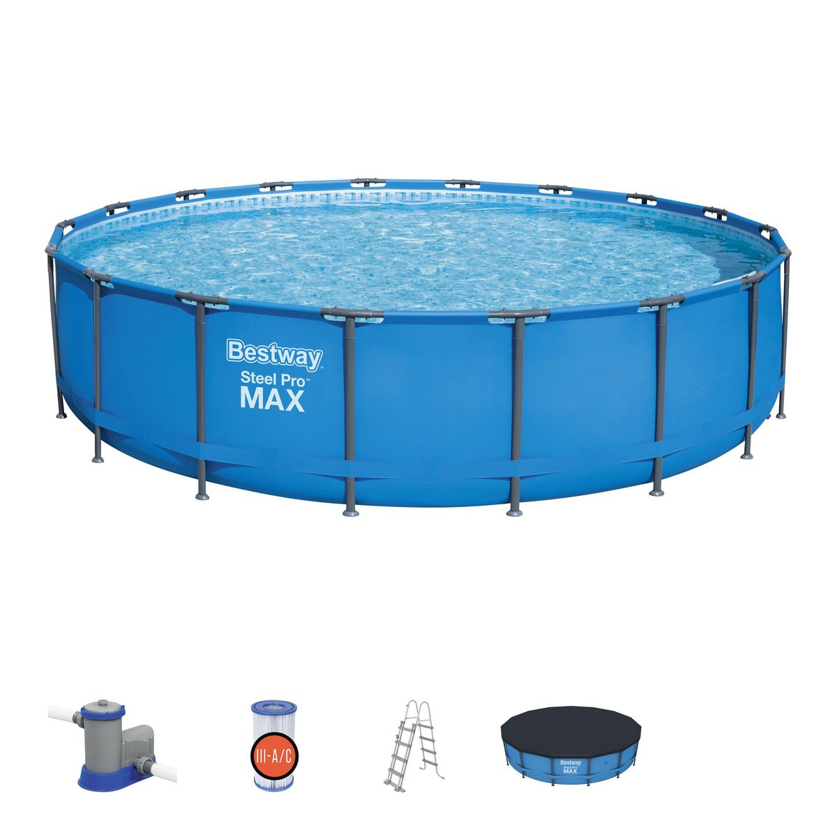 BESTWAY Piscine hors sol ronde Steel Pro Max&trade; D549xh122 cm