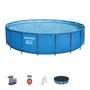Voir la diapositive 2 : BESTWAY Piscine hors sol ronde Steel Pro Max&trade; D549xh122 cm