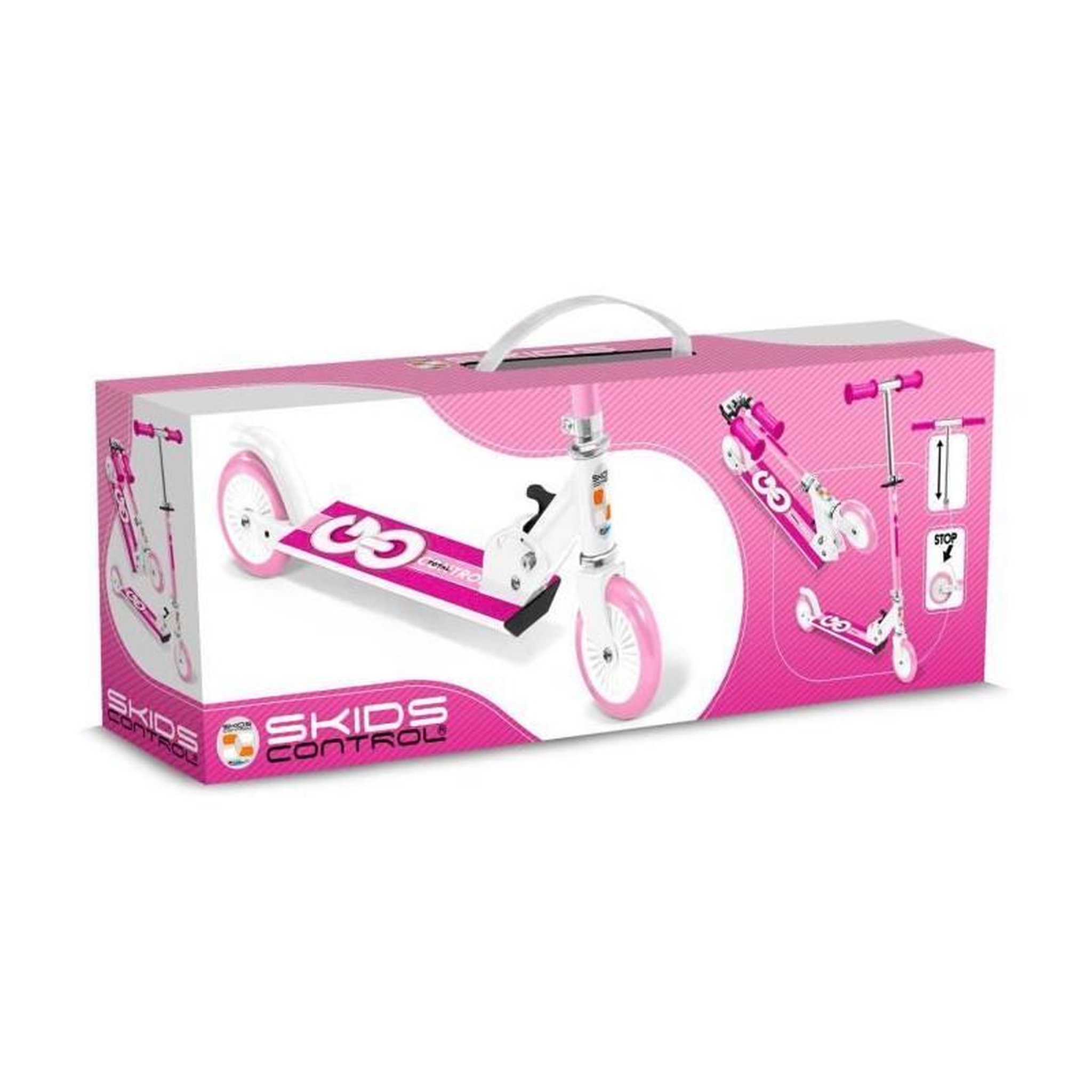 Voir la diapositive 3 : STAMP Trottinette pliable - STAMP - SKIDS CONTROL - Rose