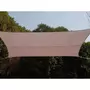 HESPERIDE Voile d'ombrage rectangulaire 3 x 4 m - Curacao - Taupe
