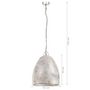 Voir la diapositive 6 : VIDAXL Lampe suspendue industrielle 25 W Argente Rond 42 cm E27
