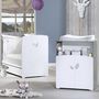 Voir la diapositive 1 : BABY PRICE Ensemble Lit bébé 60x120 cm + commode à langer NEW LEAF
