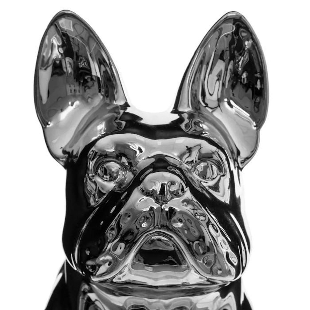 ATMOSPHERA Statuette Déco  Bulldog  22cm Argent