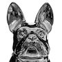 Voir la diapositive 2 : ATMOSPHERA Statuette Déco  Bulldog  22cm Argent