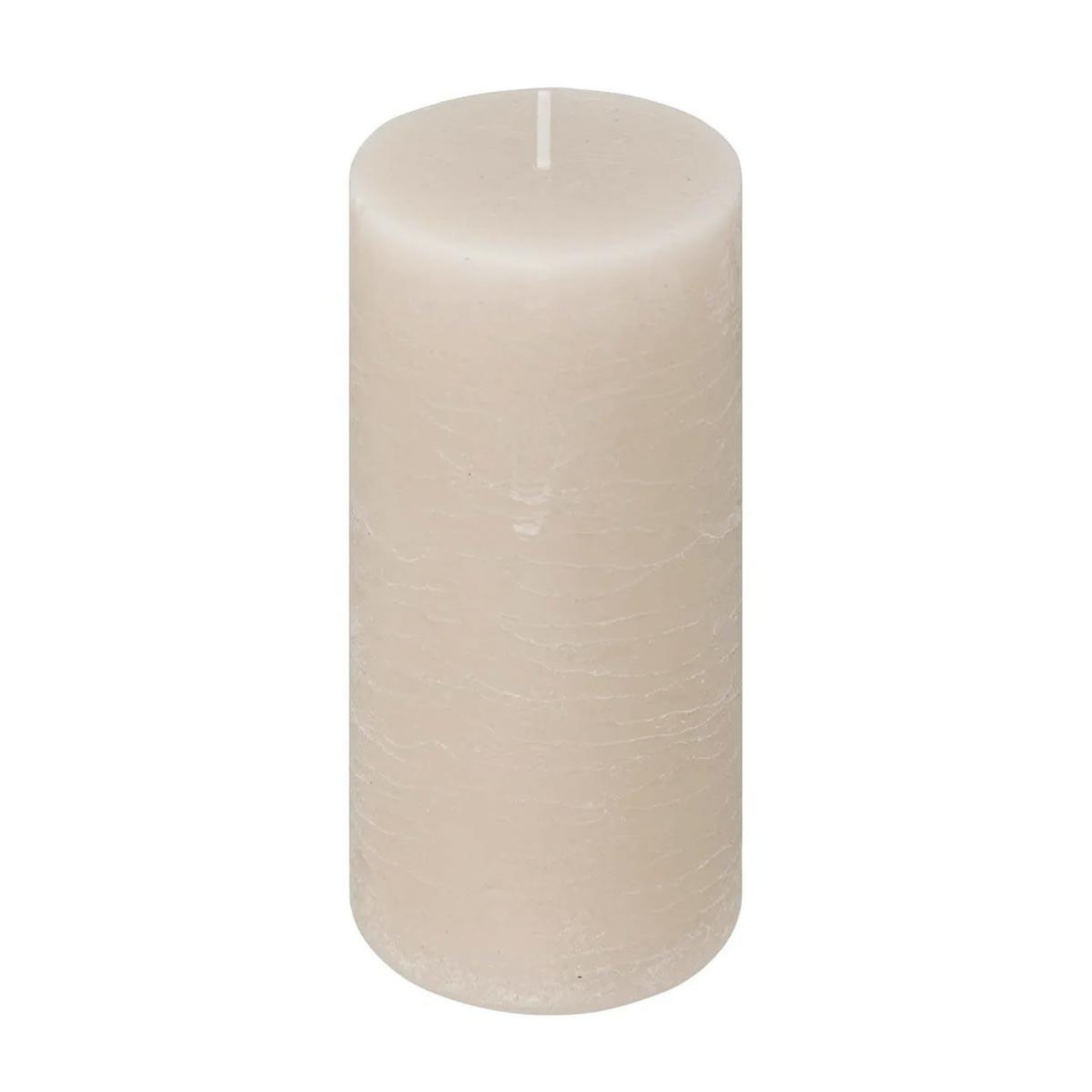 COMPTOIR DE LA BOUGIE Bougie cylindrique  rustic  14cm taupe