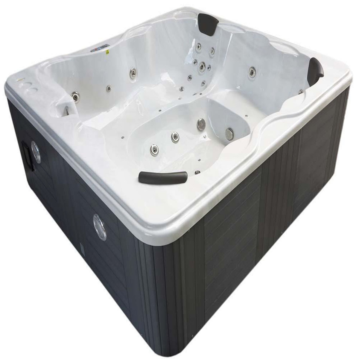 Habitat et Jardin Spa  Cuba  6 places - Cuve blanc - système Balboa +Bluetooth intégré - 220x210x80cm