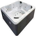 Habitat et Jardin Spa  Cuba  6 places - Cuve blanc - système Balboa +Bluetooth intégré - 220x210x80cm